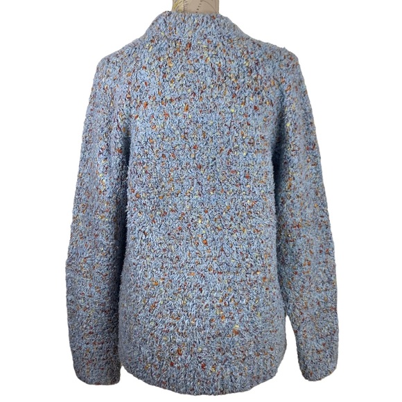 Lou & Grey Women’s Soft Chunky Knit Oversized Turtleneck Sweater Baby Blue Small - Picture 9 of 16